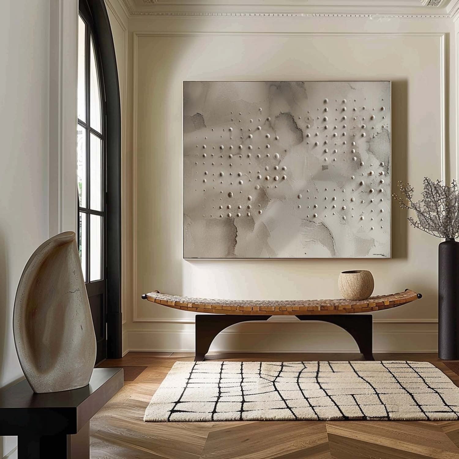 Wall Art Neutral Dotted Wabi-Sabi