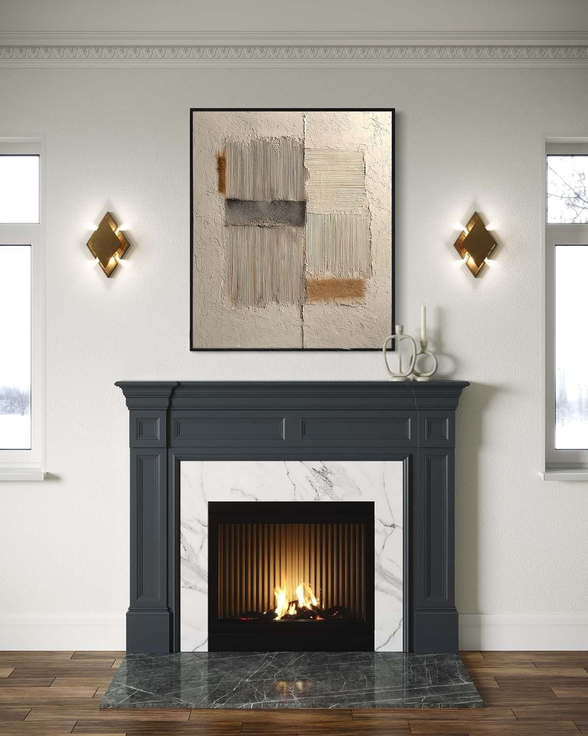Wall Art Wabi-Sabi Abstract Modern - Neutralighting