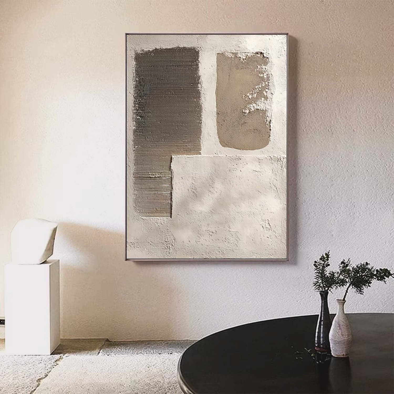 Wall Art Wabi-Sabi Painterly Raw Modern - Neutralighting
