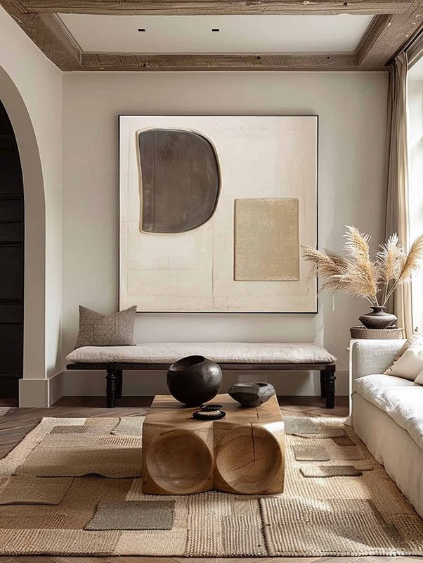 Wall Art Minimalist Geometric Relief