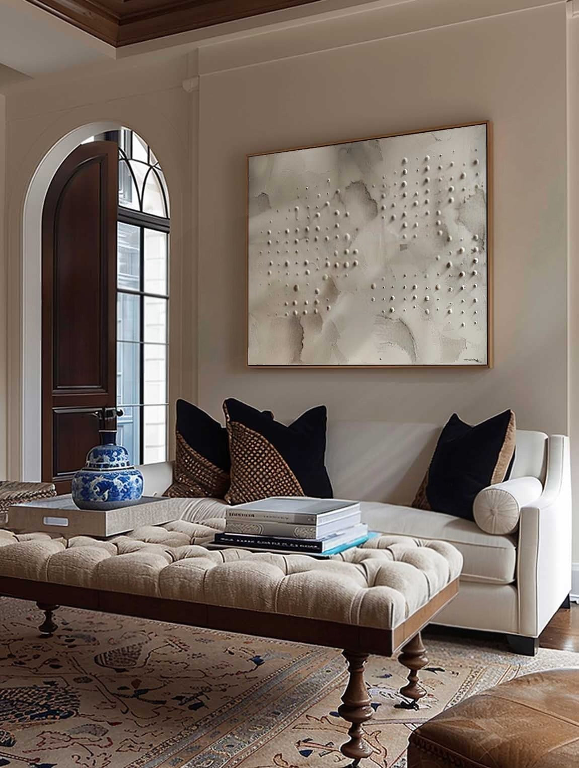 Wall Art Neutral Dotted Wabi-Sabi