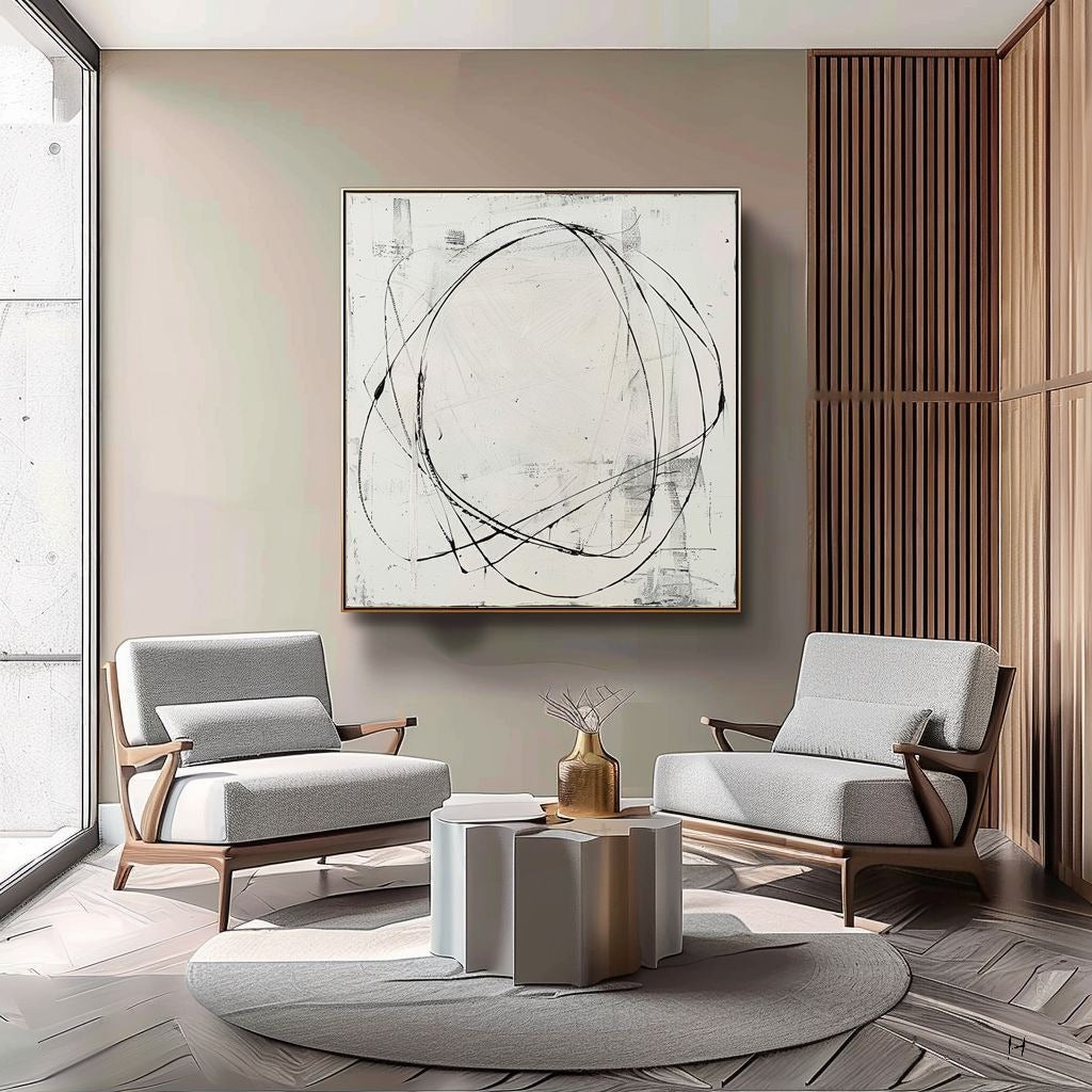 Wall Art Contemporary Serene Calm Raw - Neutralighting