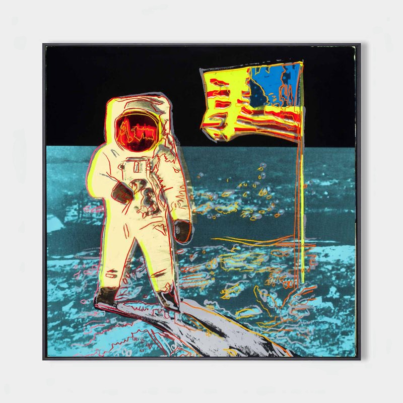 Andy Warhol Moon Landing Pop Art Painting