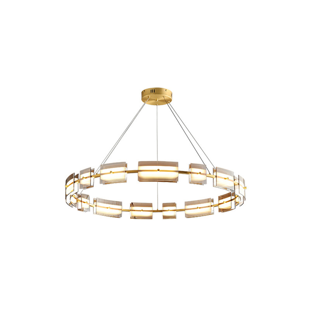 Arisha Minimalist Ring Metal Pendant Light,Black/Gold - Neutralighting