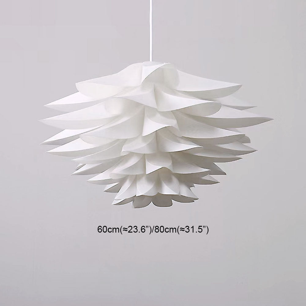 Arisha Nordic Minimalist Lotus Pendant Light, Metal/PVC, White - Neutralighting