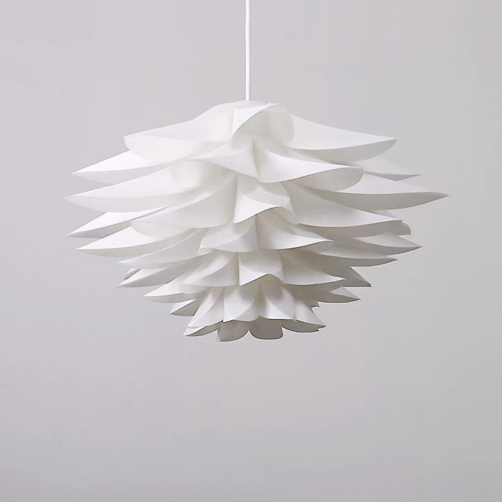 Arisha Nordic Minimalist Lotus Pendant Light, Metal/PVC, White - Neutralighting