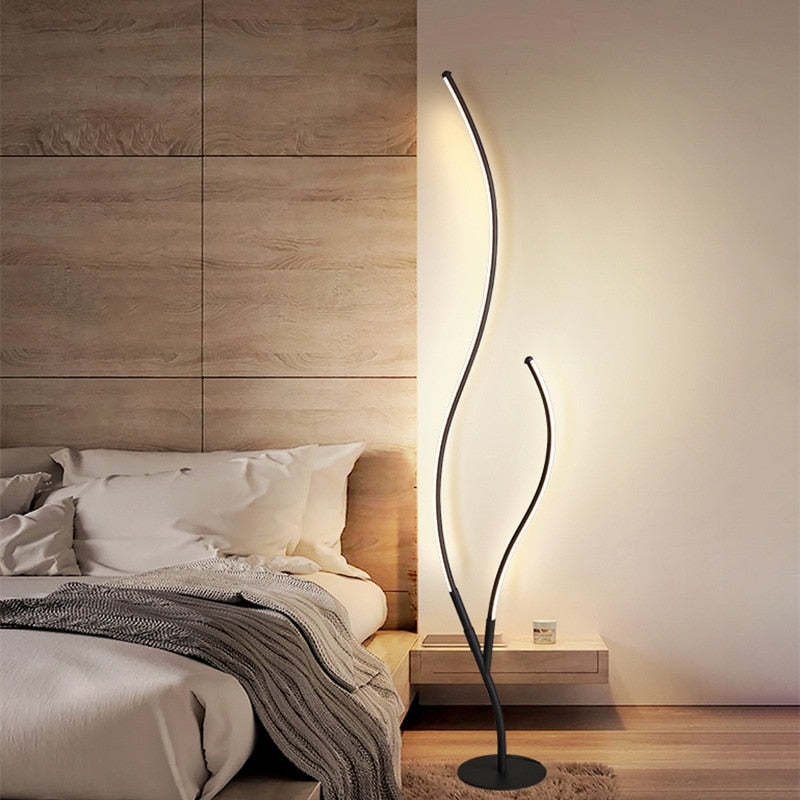 Louise Modern Simple Floor Lamp, Black & White - Neutralighting