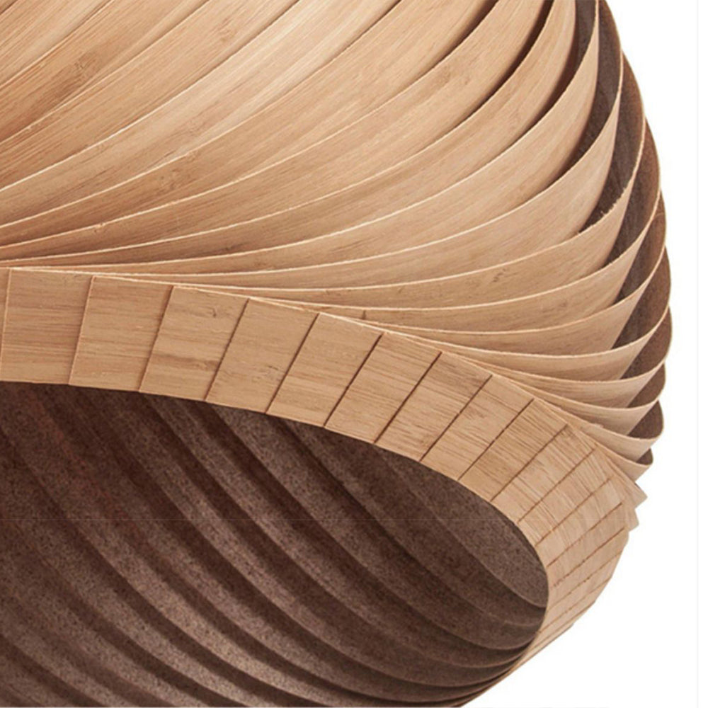 Muto Farmhouse Semi Metal Pendant Light, Brown/Wood - Neutralighting