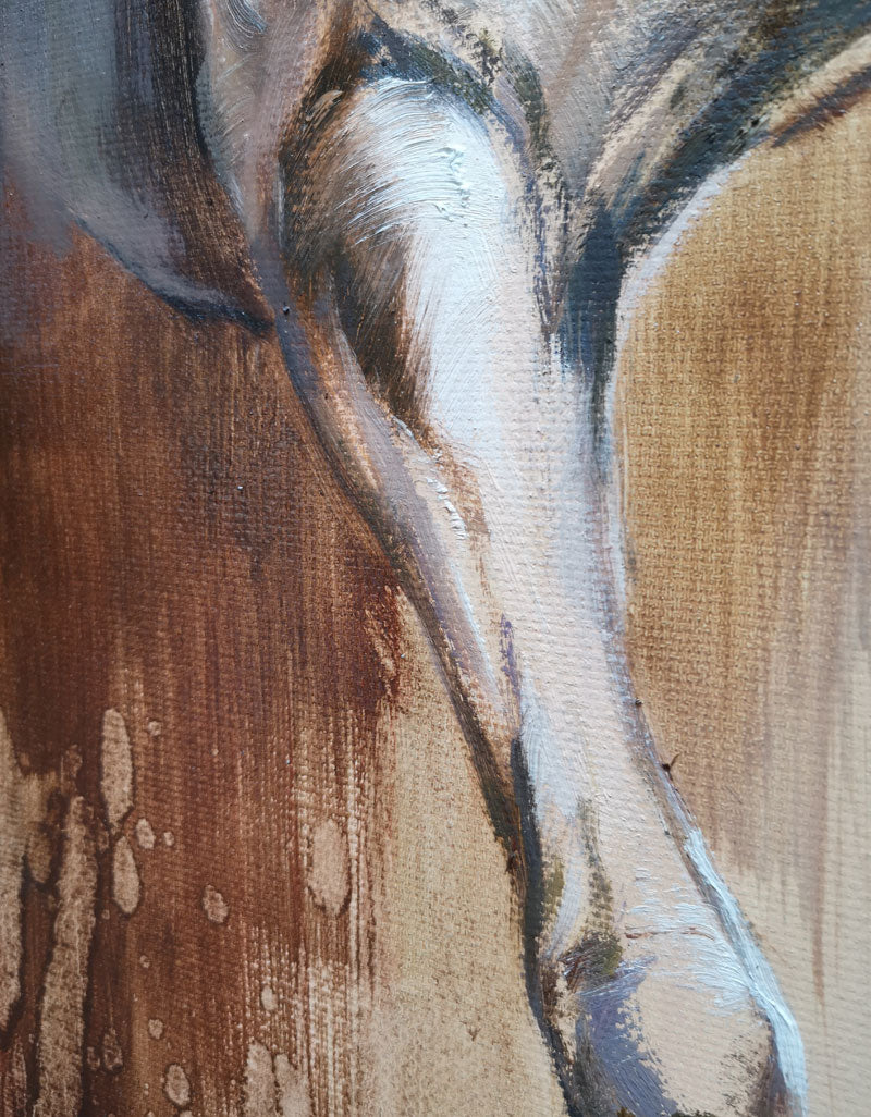 Brown Horse Abstract Art ANH14 - Neutralighting