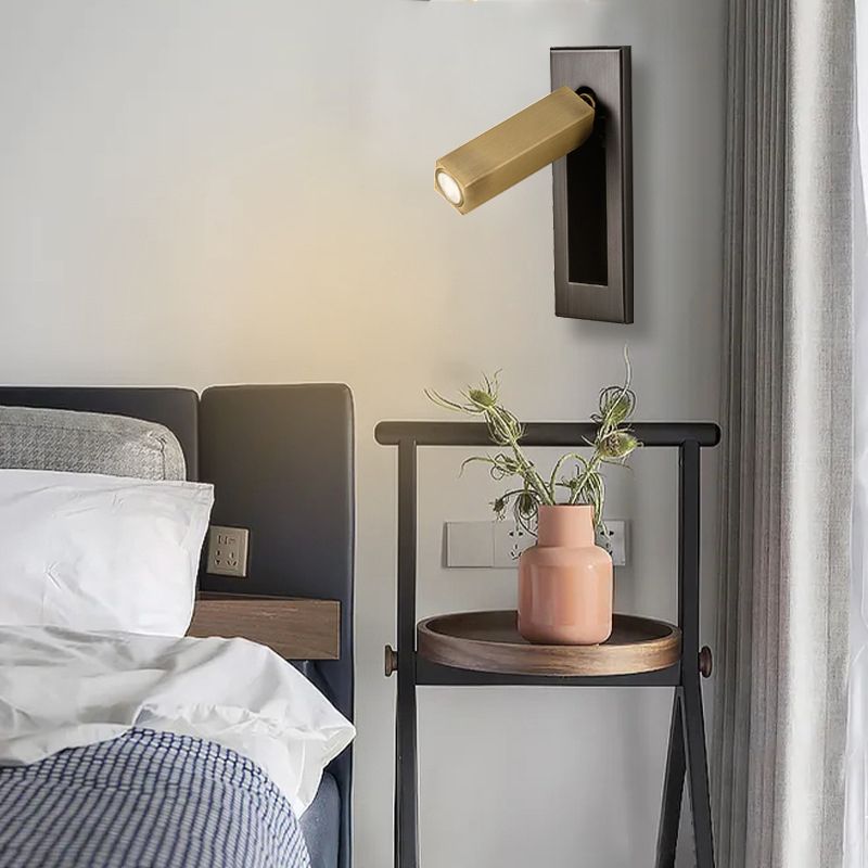 Arisha Modern Rotatable Bedside Sconce, Cylindrical/Square - Neutralighting
