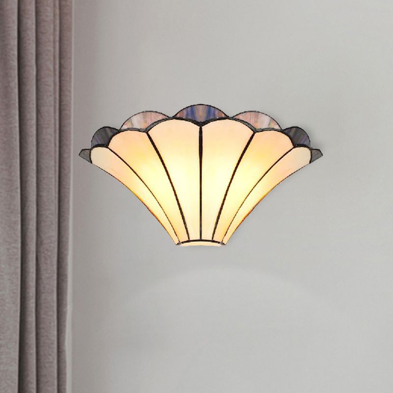 Valentina Flower Shape Glass Wall Lamp, Beige - Neutralighting