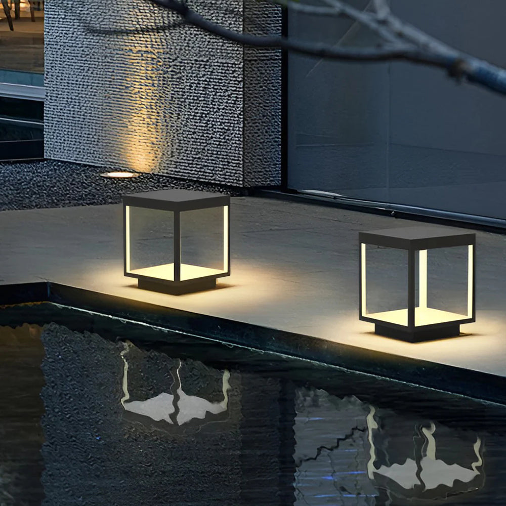 Ferra Contemporary Solar Rechargeable Outdoor Floor Lamp - Neutralighting
