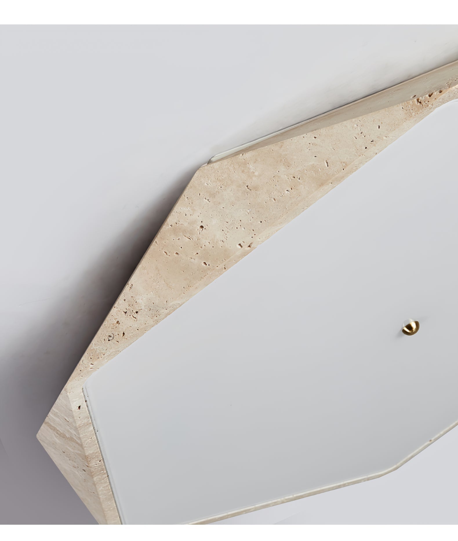 Hexagonal Travertine Ceiling Light - Neutralighting