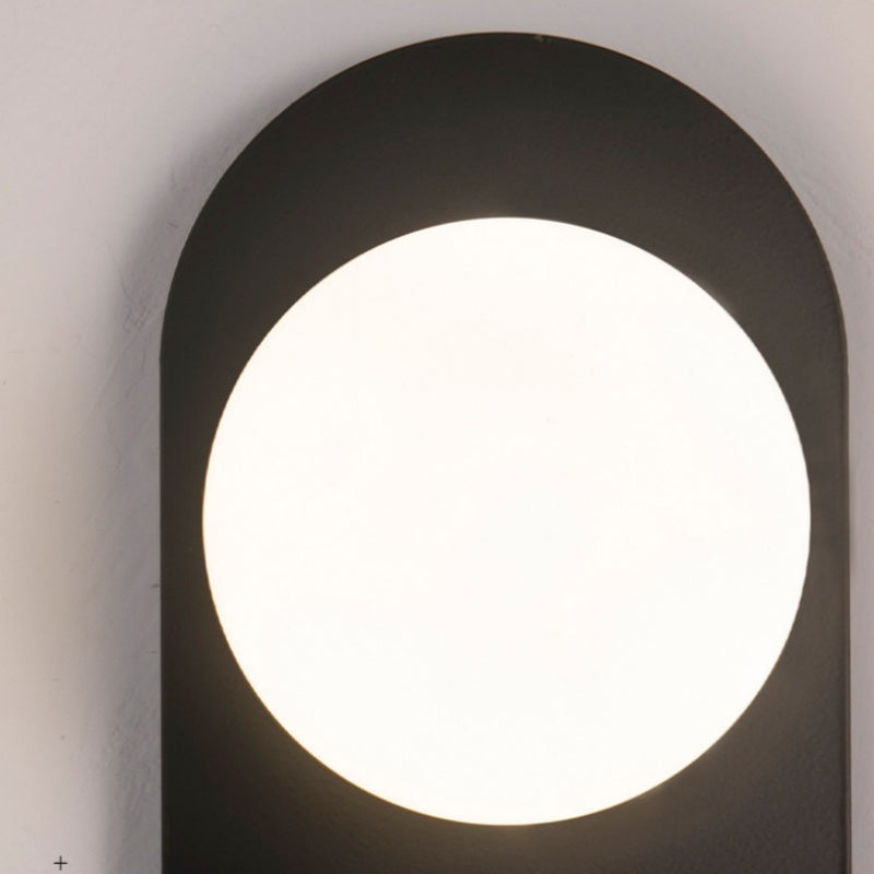 Valentina Modern LED Wall Lamp Black/Gold Glass Bedroom/Living Room - Neutralighting