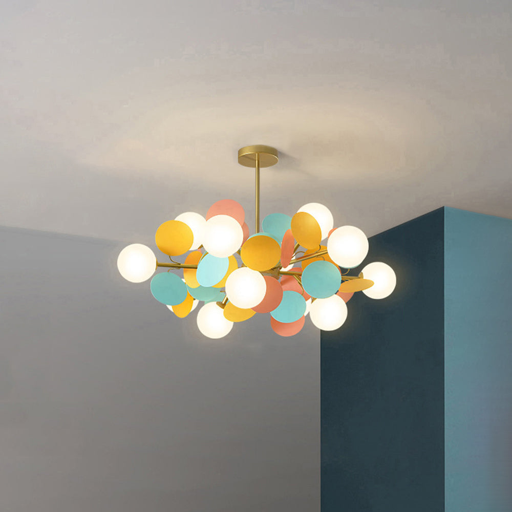 Nexen Multicolored Flower Branch Chandelier Living Room - Neutralighting