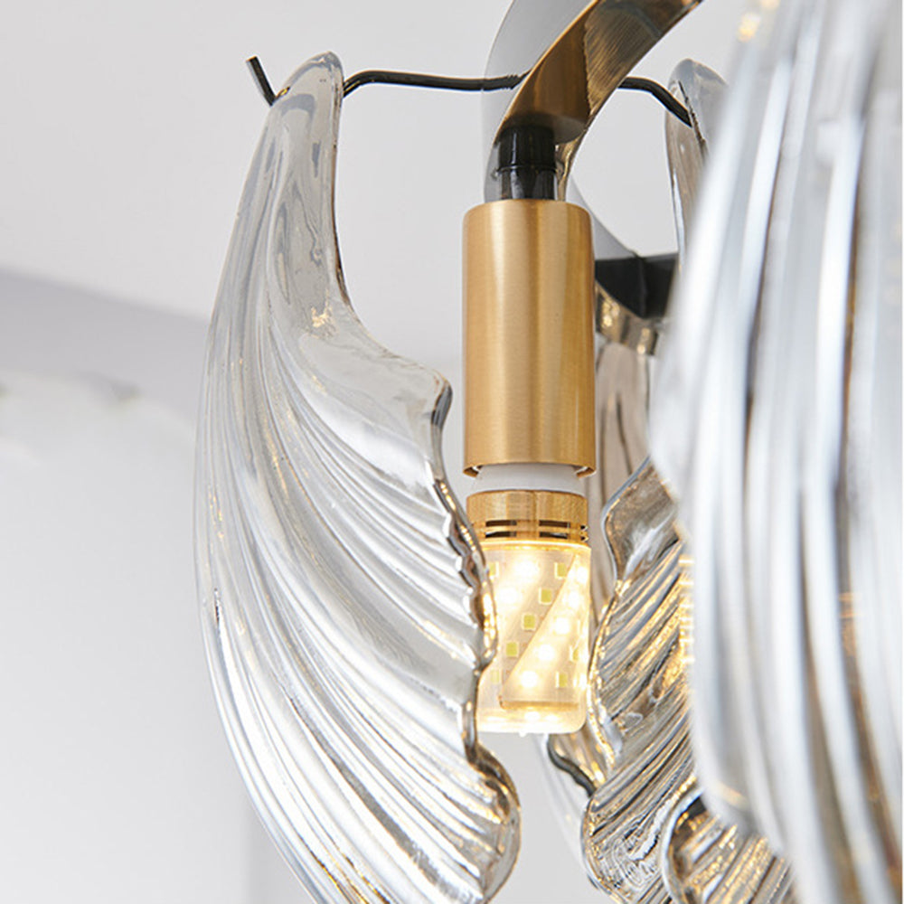 Kristy Modern Annular Metal And Glass Pendant Light, Black/Gold - Neutralighting