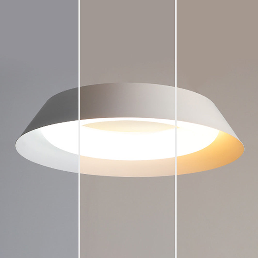 Arisha Nordic Bowl Metal/Acrylic Flush Mount Ceiling Light, White - Neutralighting