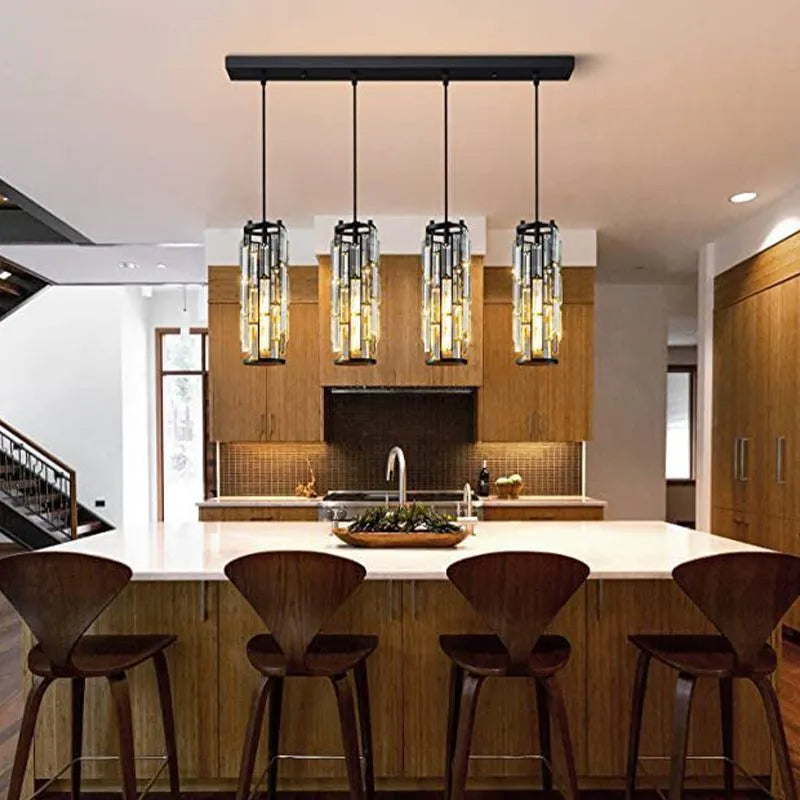 Kristy Cluster Pendant Light, Black & Gold - Neutralighting