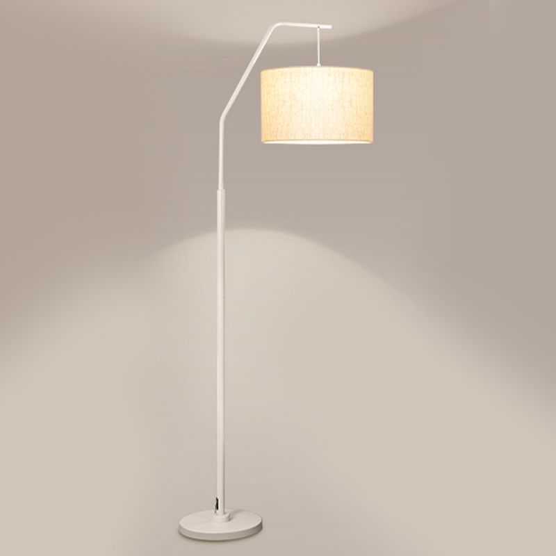 Eryn Cylinder Shape Floor Lamp, Over Arching Floor Lamp, Unique - Neutralighting
