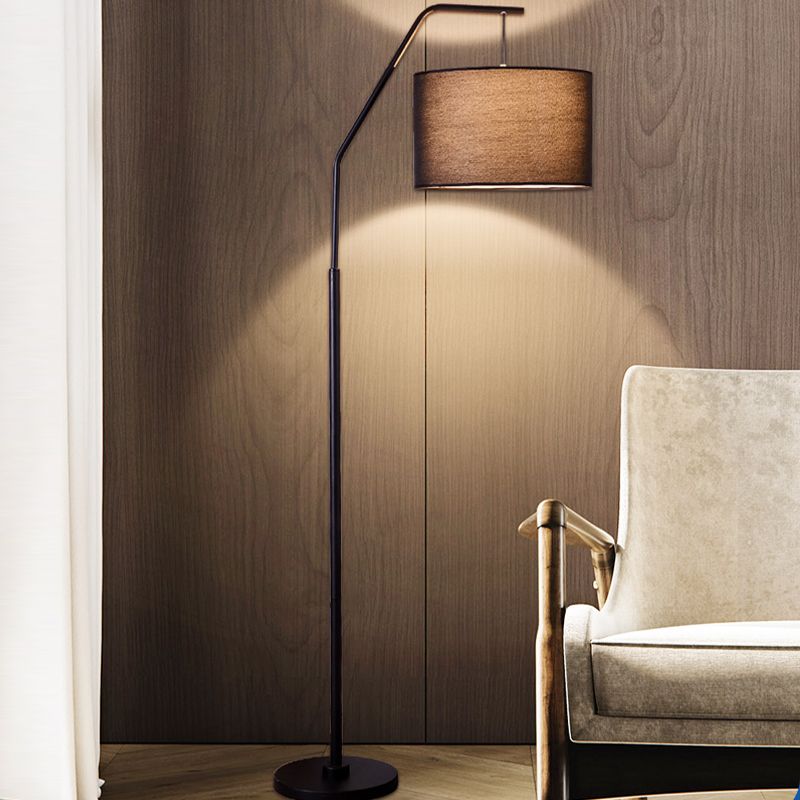Eryn Cylinder Shape Floor Lamp, Over Arching Floor Lamp, Unique - Neutralighting