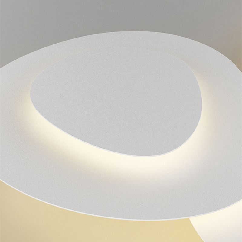 Arisha Modern Unique Shape LED White Flush Mount Ceiling Light Bedroom - Neutralighting