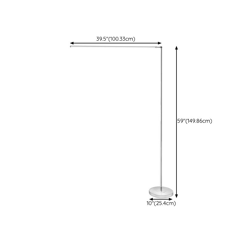 Louise Modern Steamline Minimalist linear Floor Lamp, 2 Color - Neutralighting