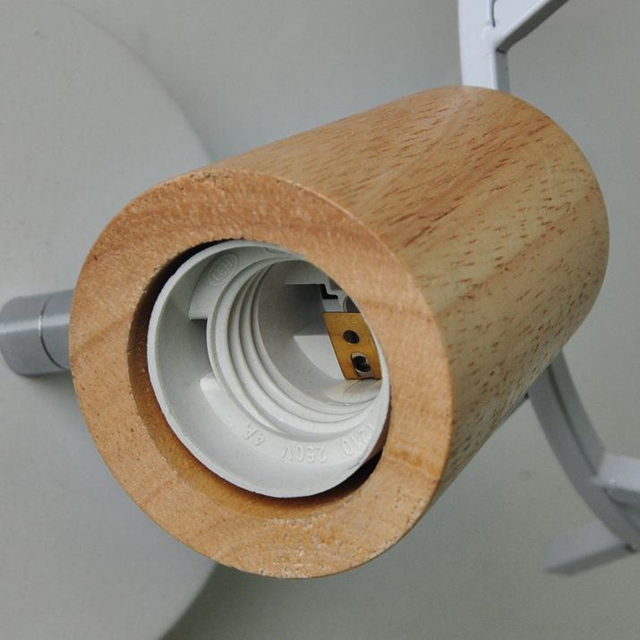 Muto Modern Antler Wood/Glass Wall Lamp, Bedroom/Bathroom - Neutralighting
