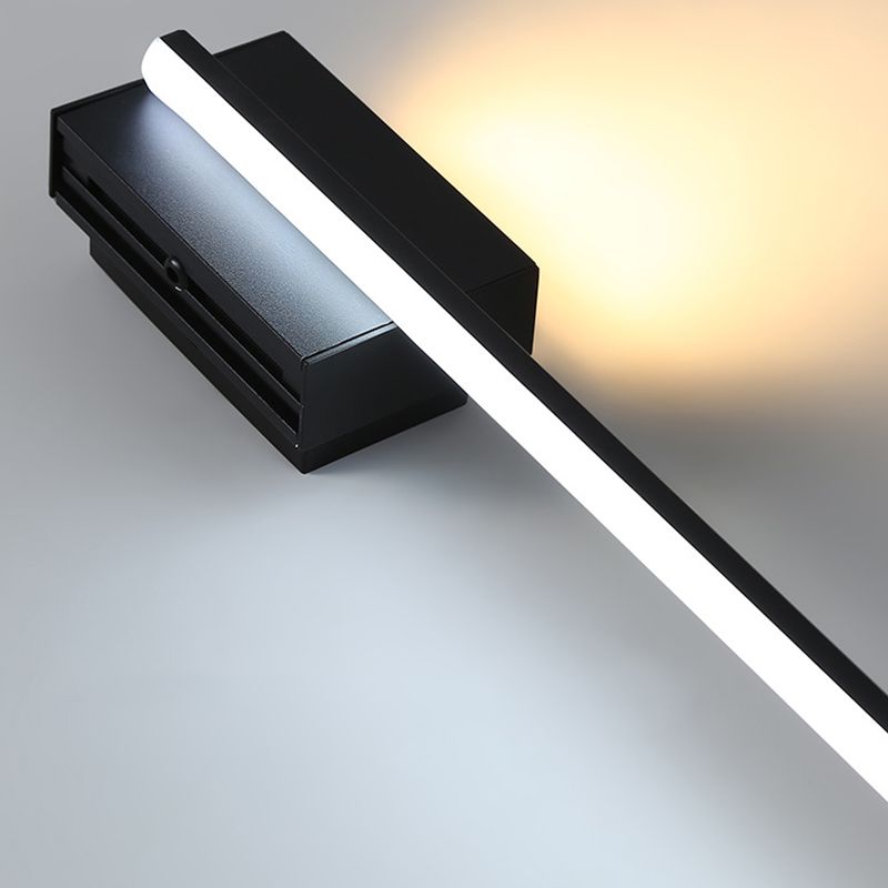 Arisha Minimalist Linear Metal Vanity Wall Light, Black, Bathroom - Neutralighting