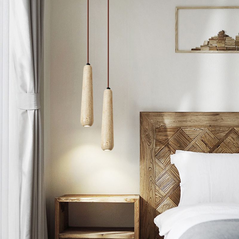 Muto Minimalist Wooden Pendant Light, Natural Wood Color - Neutralighting