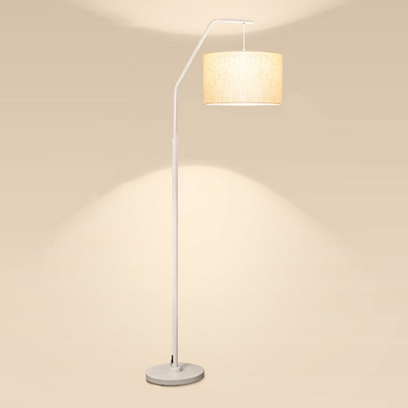 Eryn Cylinder Shape Floor Lamp, Over Arching Floor Lamp, Unique - Neutralighting