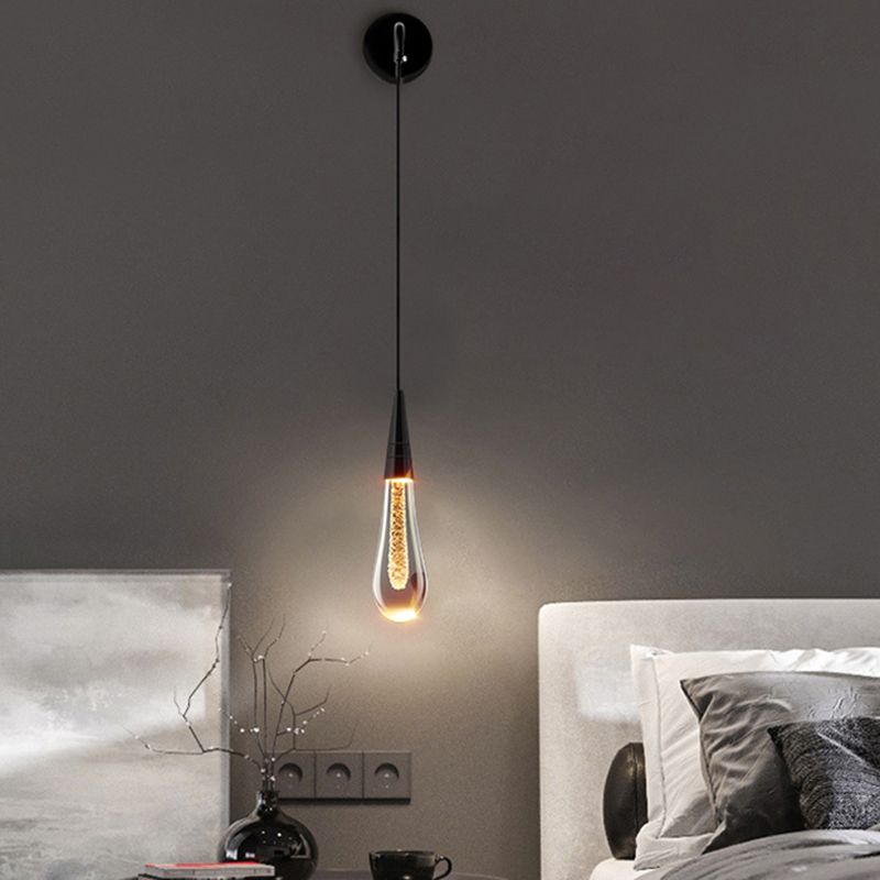 Kristy Modern Water Drop Wall Lamp, Black/Gold - Neutralighting