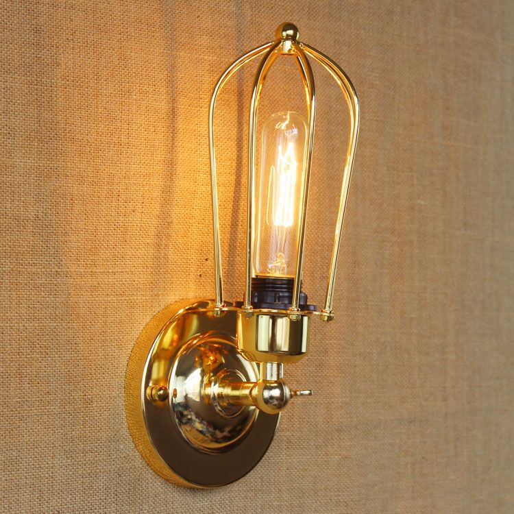 Silva Vintage Iron Wall Lamp, Black/Rust/Bronze/Gold/Silver - Neutralighting