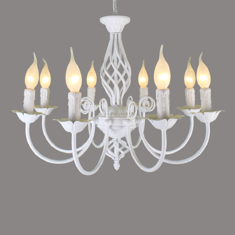 Silva Pendant Light Candle Retro, Metal/Glass, Black/White, Restaurant - Neutralighting