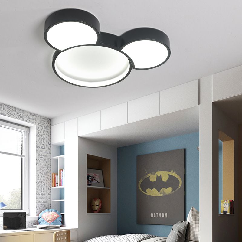 Aria Cartoon Mouse Flush Mount Ceiling Light, 2 Style - Neutralighting