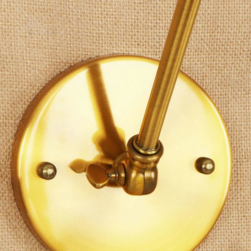 Silva Wall Lamp Retro Saucer Lampshade Metal Adjustable 2 Color, Bedroom - Neutralighting