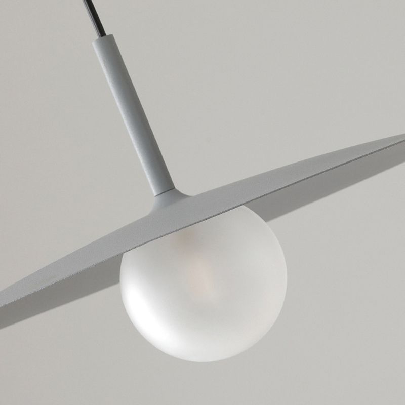 Arisha Modern Dish-shaped Metal Pendant Light, Black/White/Grey - Neutralighting