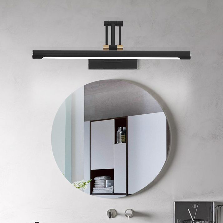 Arisha Modern Adjustable Mirror Front Vanity Metal LED Wall Lamp, Black/White - Neutralighting