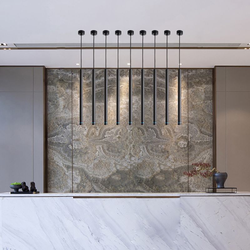 Arisha Linear Minimalist Cylinder Pendant Light - Neutralighting