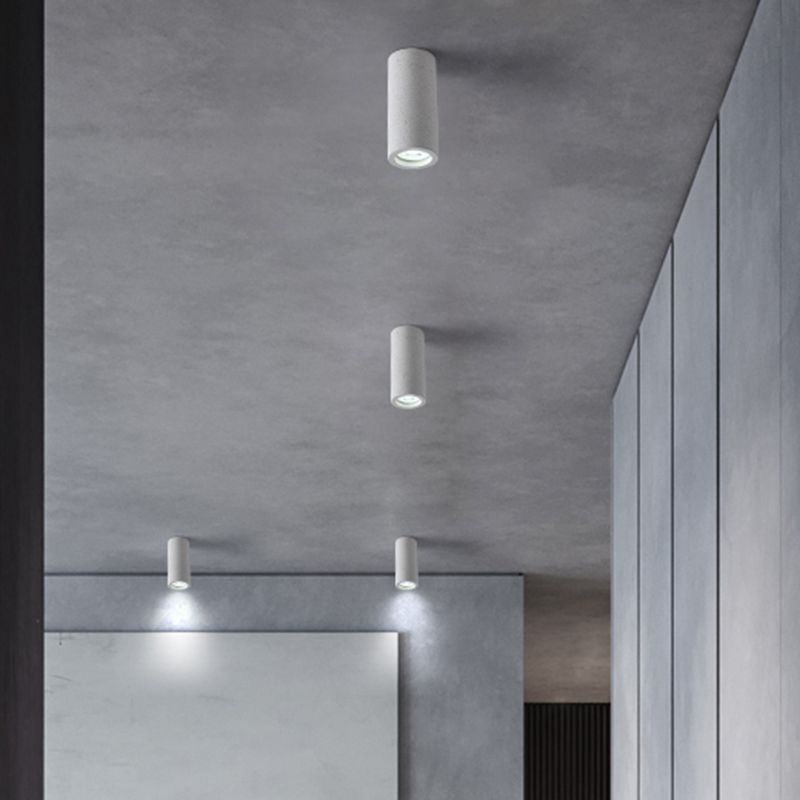 Aria Modern Cylinder LED Flush Mount Ceiling Light, Living Room