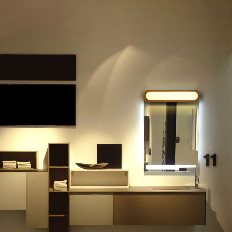 Muto Rectangular Wooden Energy Saving Oblong Wall Lamp - Neutralighting