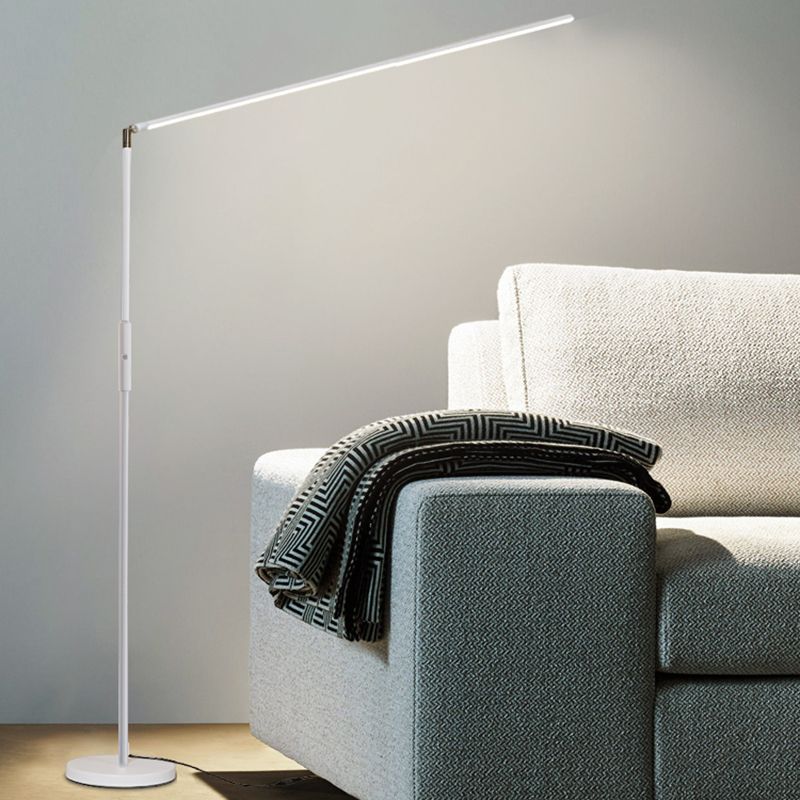 Edge Minimalistic Linear Floor Lamp, Metal, Black/White - Neutralighting