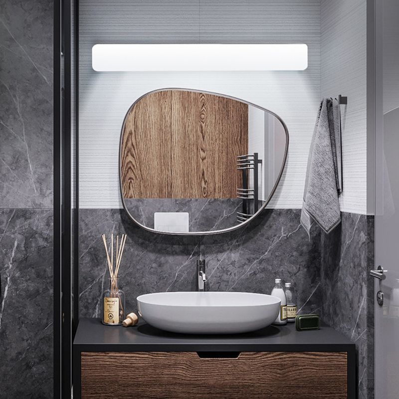 Arisha Modern Rectangular Acrylic Modern Wall Lamp, White - Neutralighting