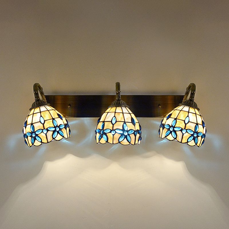 Arisha Vintage Flower Shaped Metal/Glass bedroom wall lamp - Neutralighting