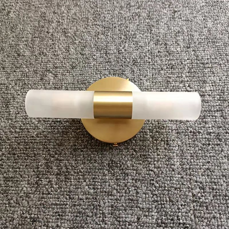 Arisha Modern Cylindrical Metal Led Wall Lamp, Gold