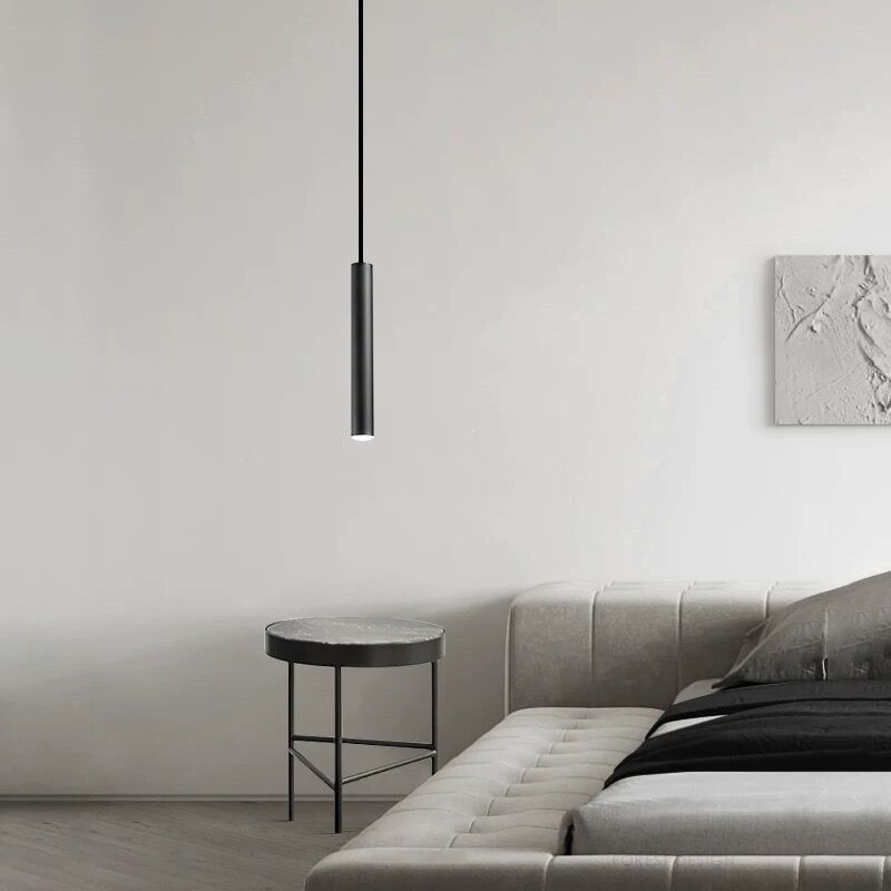 Arisha Minimalist Cylinder Black Pendant Light - Neutralighting