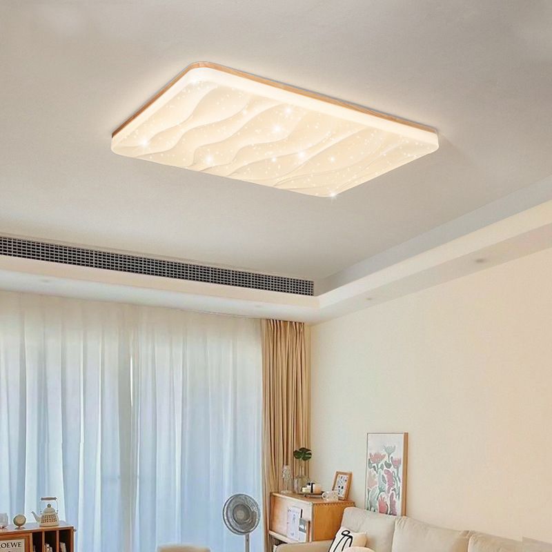 Muto LED Geometric Flush Mount Ceiling Light, White - Neutralighting