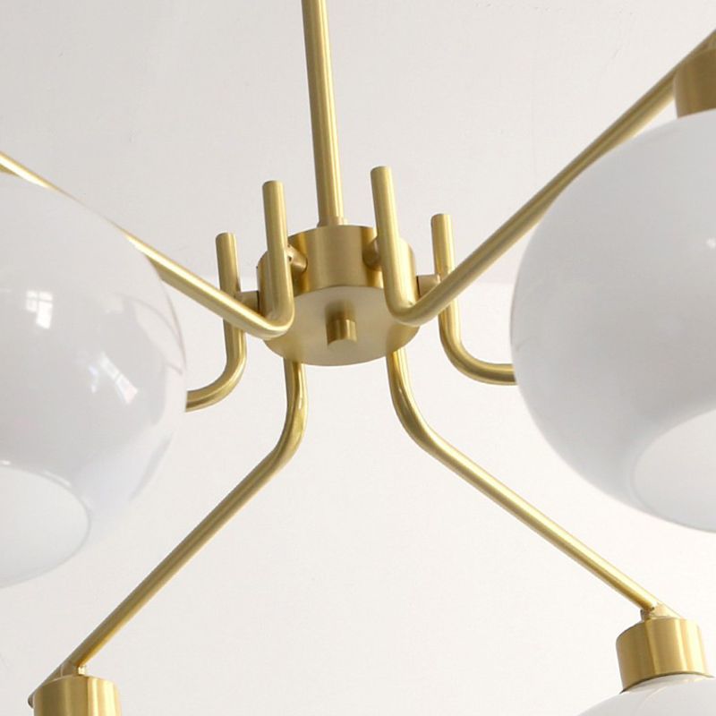 Valentina Pendant Light Semi-Circular Modern, Metal/Glass, Gold/Nickel, Dining Room - Neutralighting