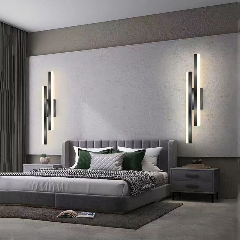 Cyral Minimalist Geometric Wall Lamp, Black/White - Neutralighting