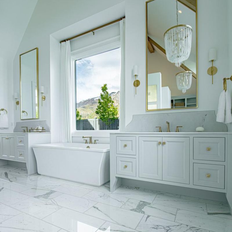 Arisha Milky Glass Mirror Front Vanity Wall Lamp, 2 Colour - Neutralighting