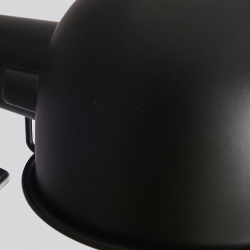 Epoch Wall Lamp Dome Modern, Metal Arm Adjustable, Black/White, Bedroom - Neutralighting